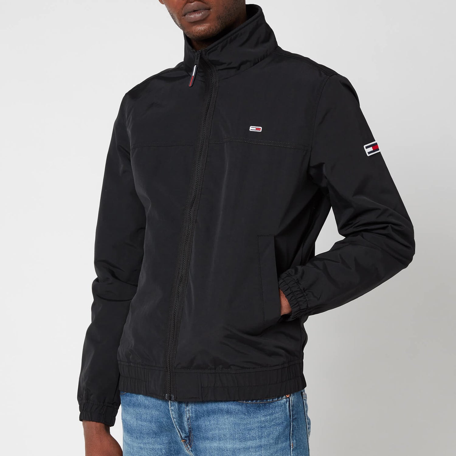 Tommy Jeans Men's Essential Casual Bomber Jacket - Black