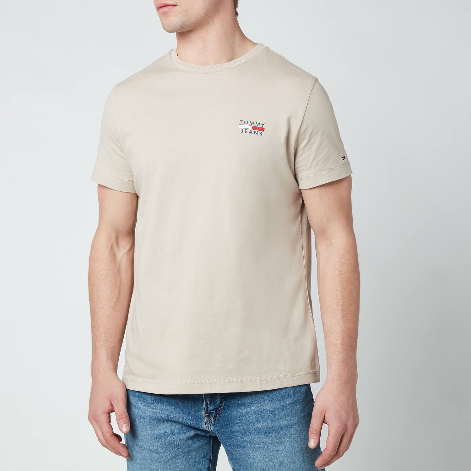 Tommy Jeans Men's Chest Logo T-Shirt - Soft Beige