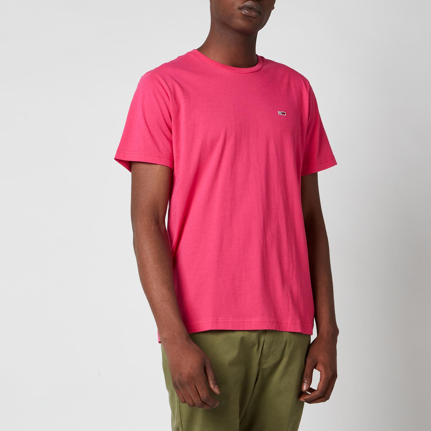 Tommy Jeans Men's Classic Logo T-Shirt - Bright Cerise Pink