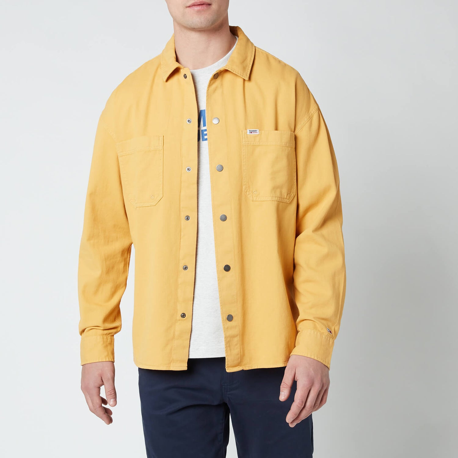 Tommy Jeans Men's Lightweight Twill Overshirt - Dusty Gold