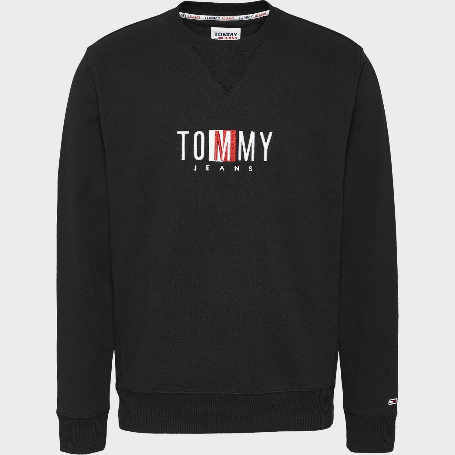 Tommy Jeans Men's Timeless Logo 2 Crewneck Sweatshirt - Black