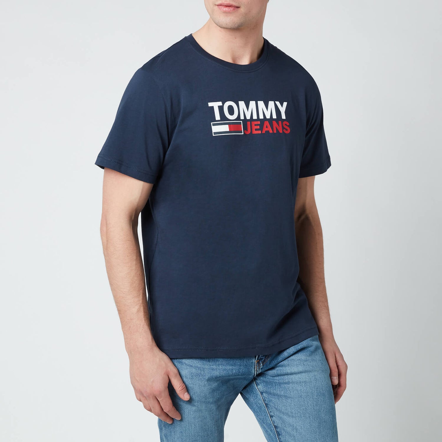 Tommy Jeans Men's Corporation Logo T-Shirt - Twilight Navy