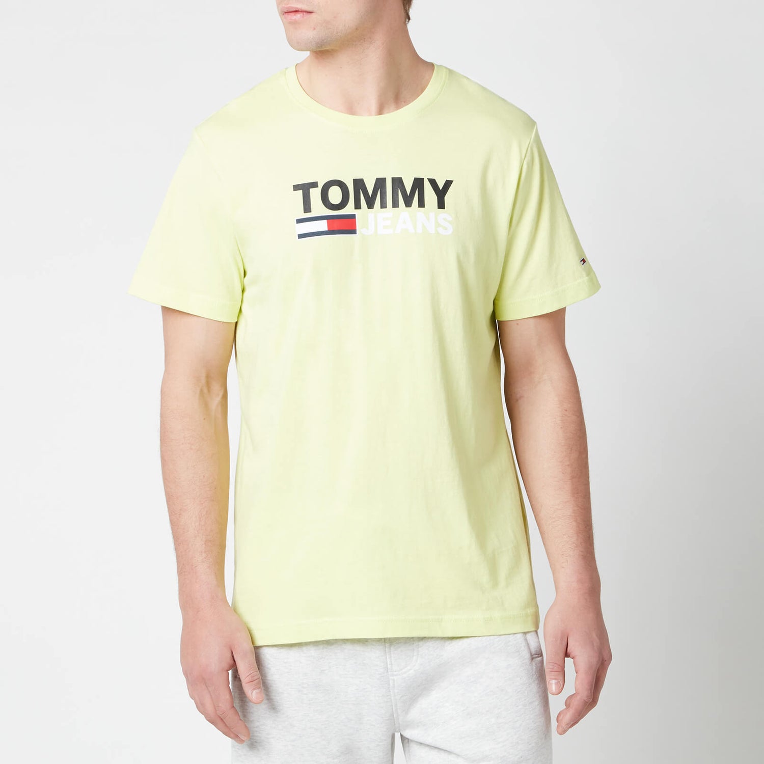 Tommy Jeans Men's Corporation Logo T-Shirt - Faded Lime