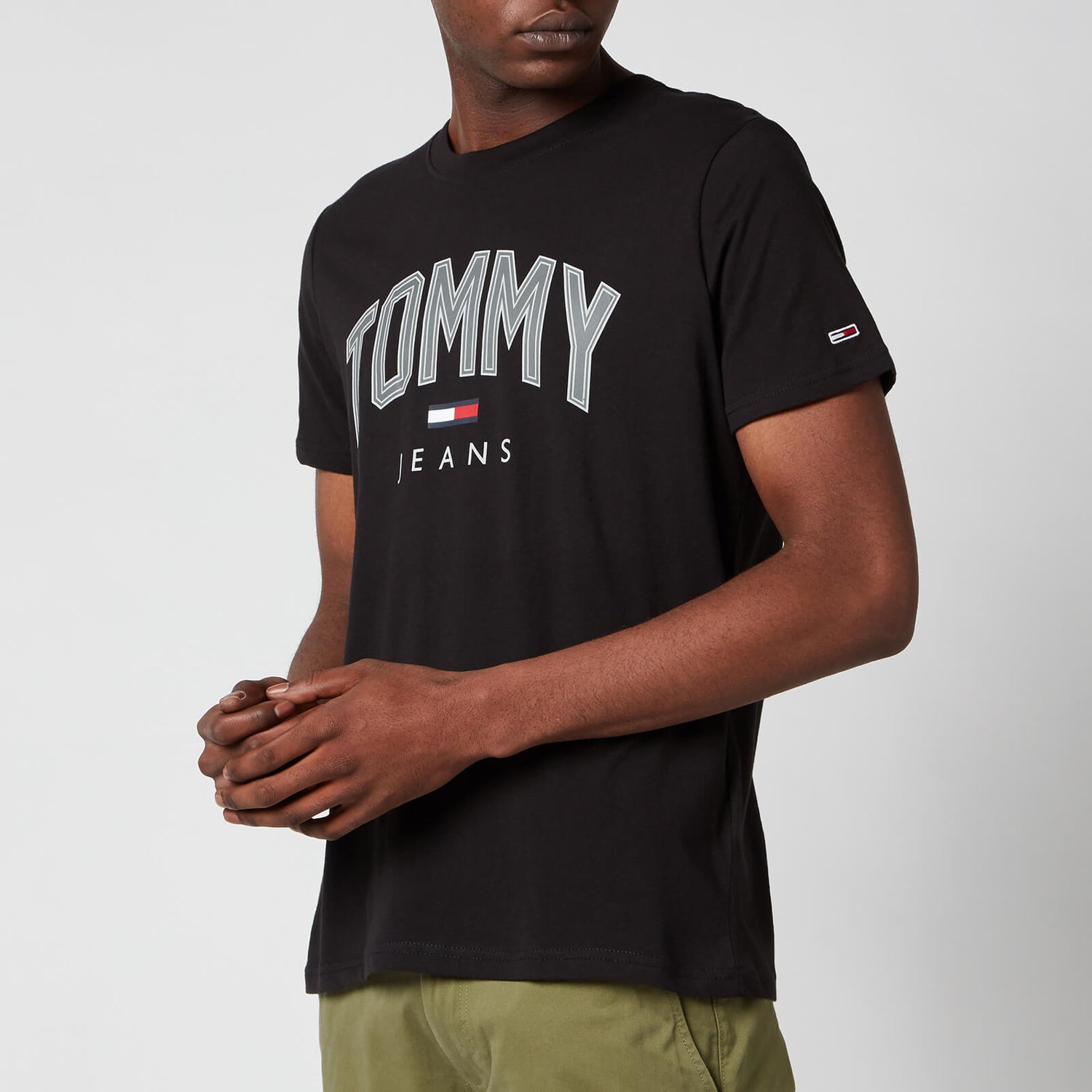 Tommy Jeans Men's Shadow Print Logo T-Shirt - Black
