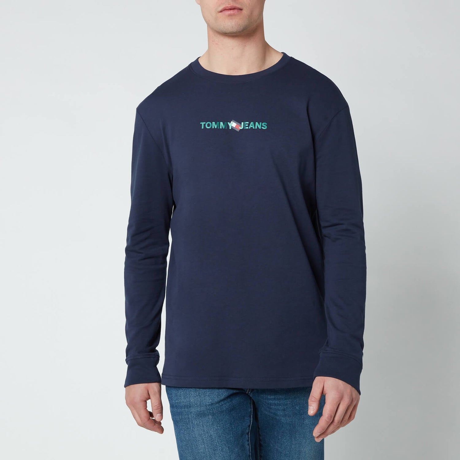 Tommy Jeans Men's Vertical Logo T-Shirt - Twilight Navy