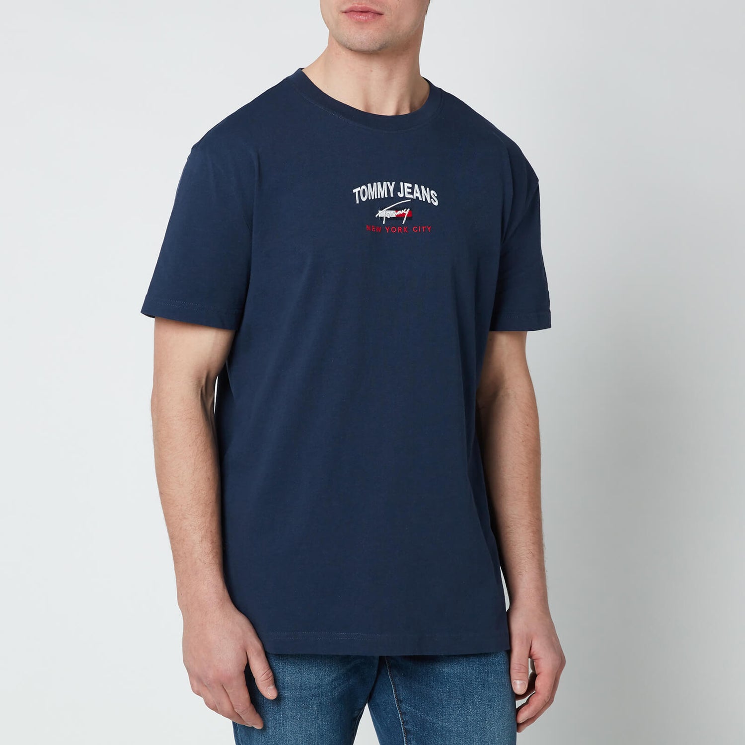Tommy Jeans Men's Timeless Script T-Shirt - Twilight Navy