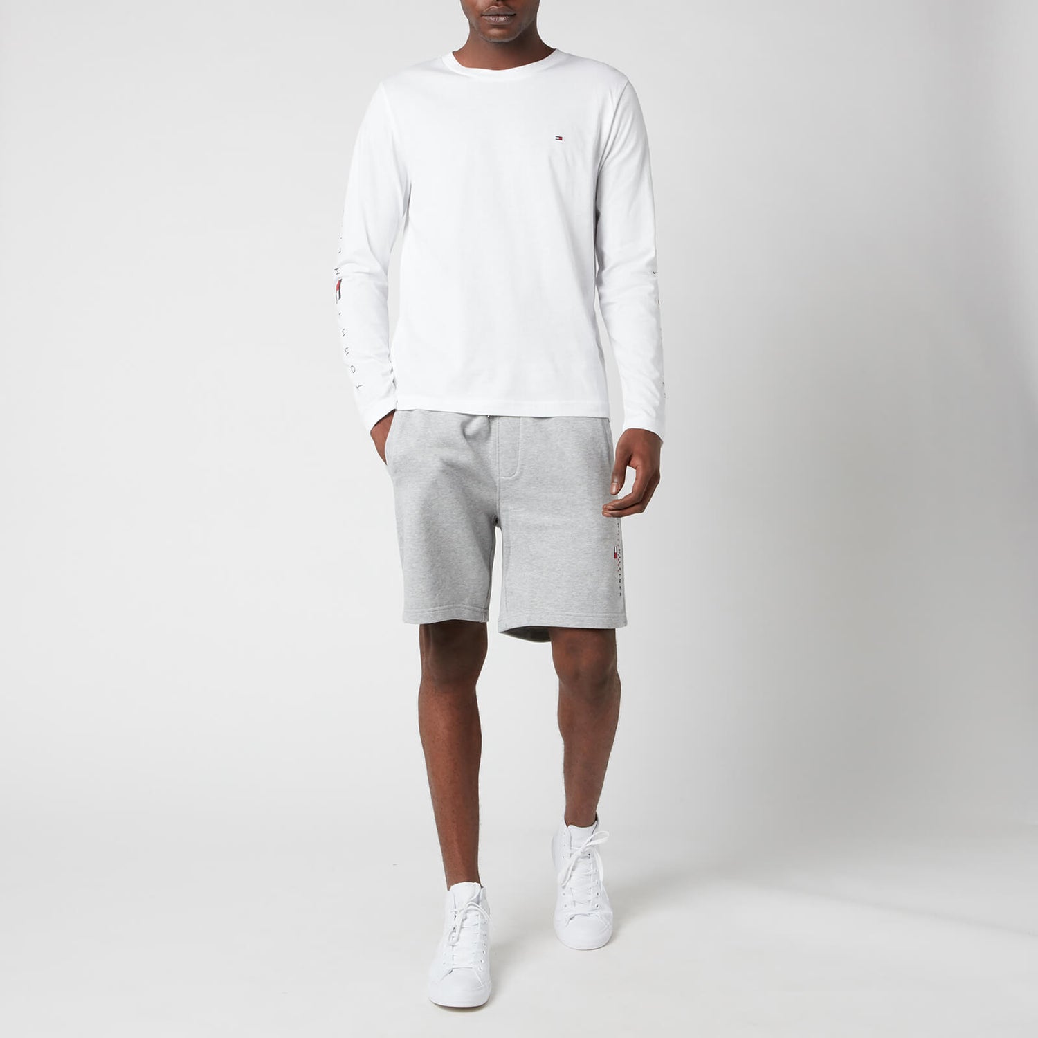 Tommy Hilfiger Men's Essential Long Sleeve T-Shirt - White
