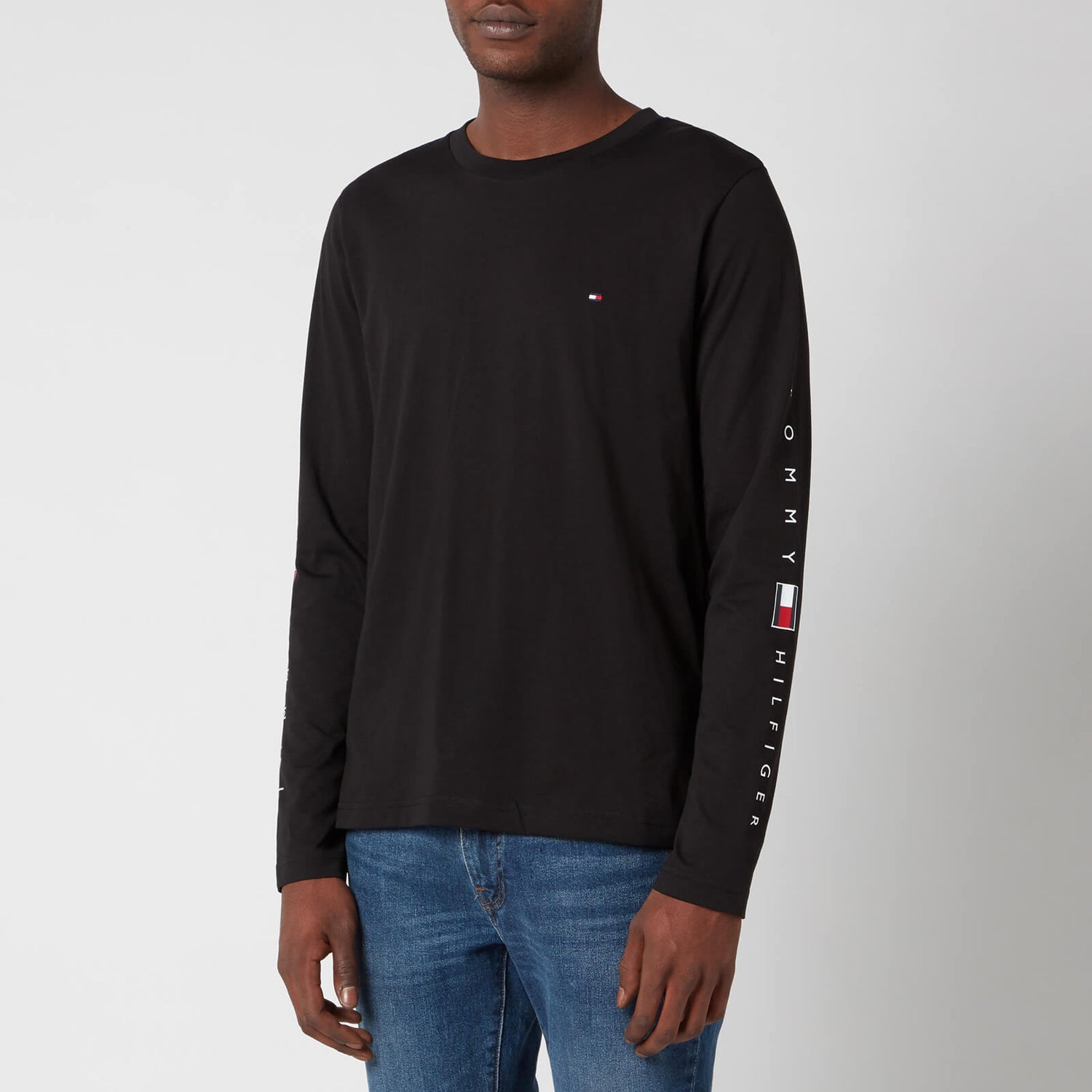 Tommy Hilfiger Men's Essential Long Sleeve T-Shirt - Black