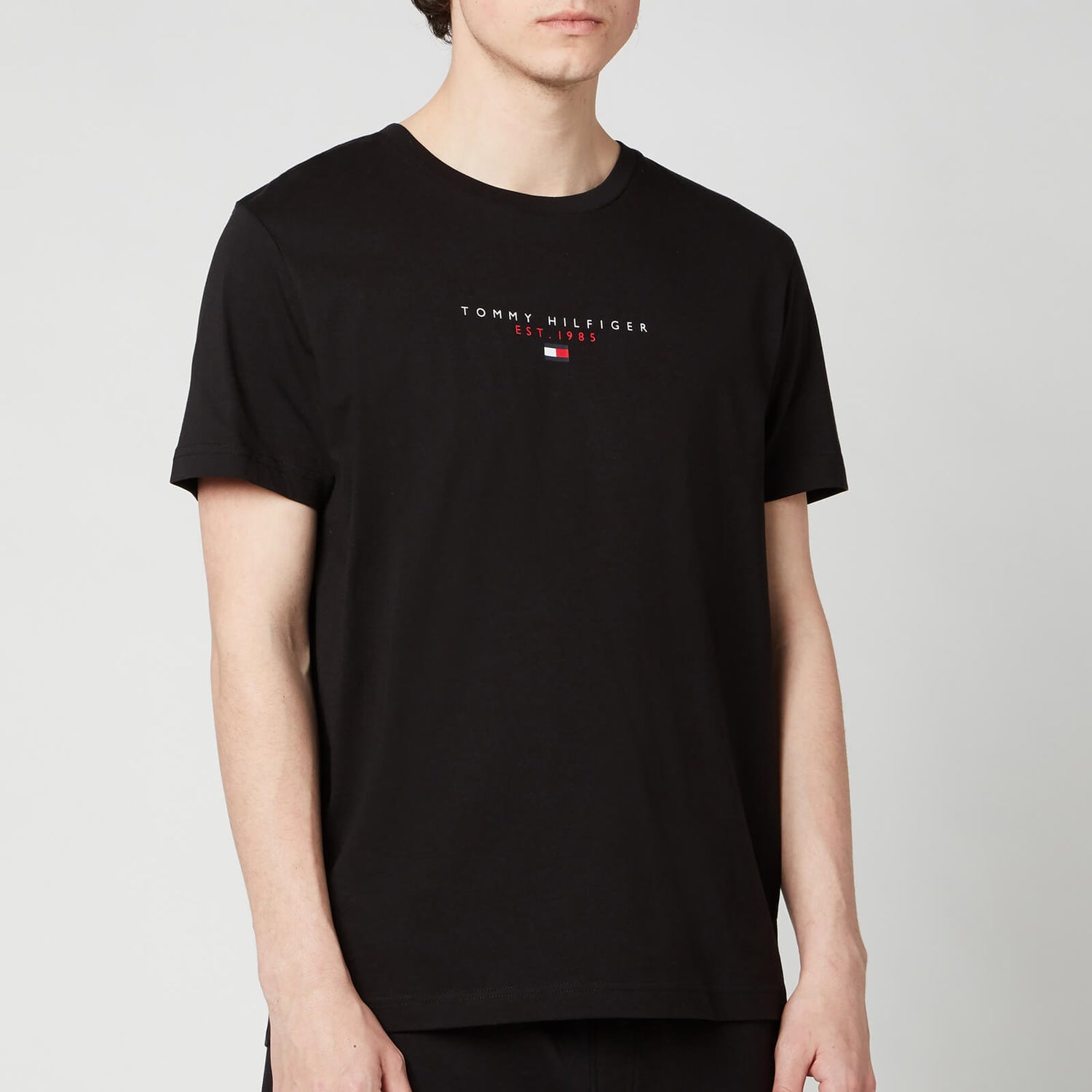 Tommy Hilfiger Men's Essential Chest Logo T-Shirt - Black