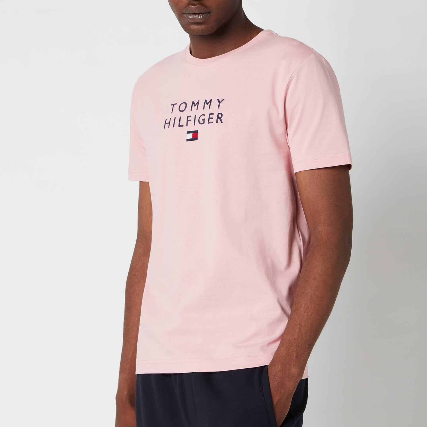 Tommy Hilfiger Men's Stacked Flag T-Shirt - Glacier Pink