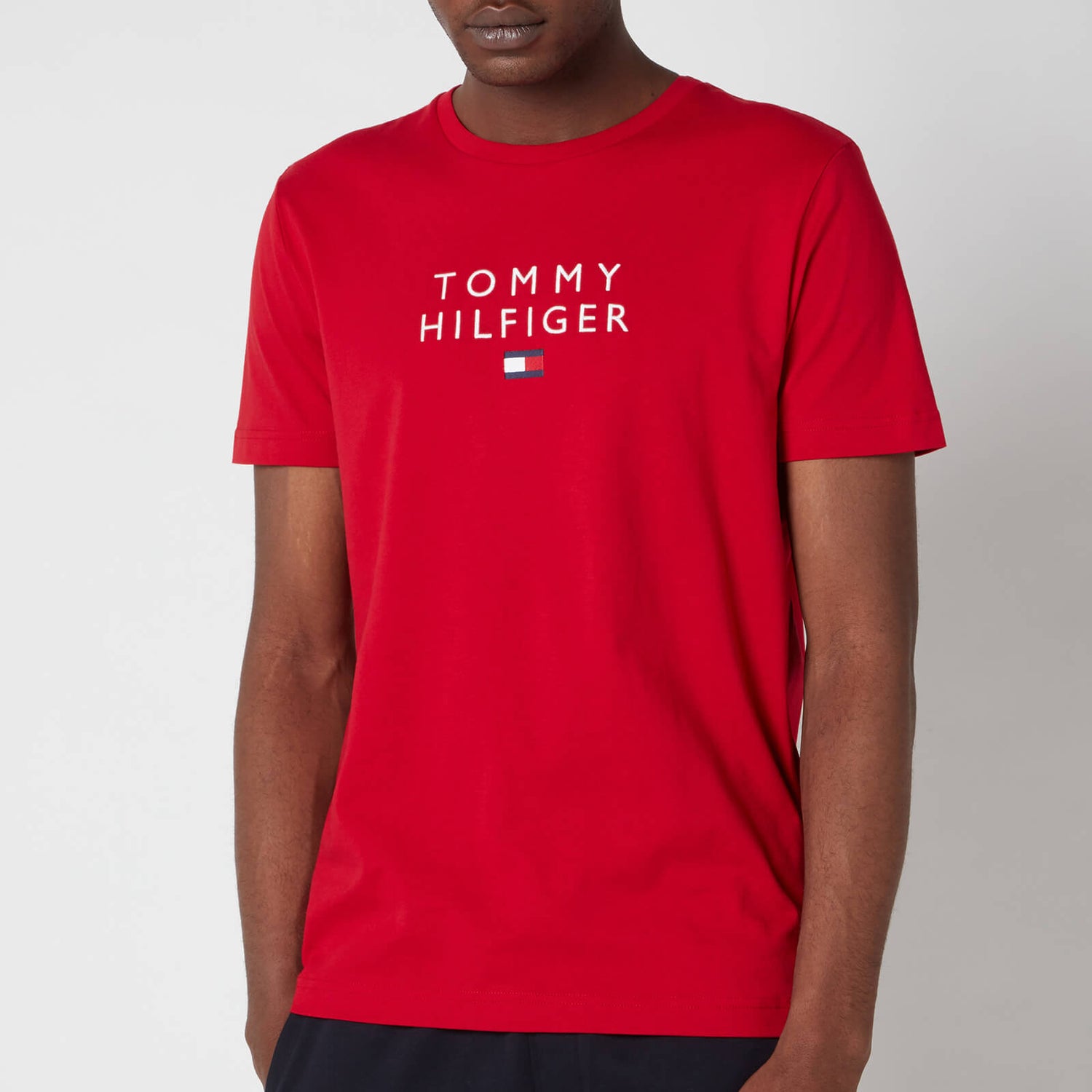 Tommy Hilfiger Men's Stacked Flag T-Shirt - Primary Red