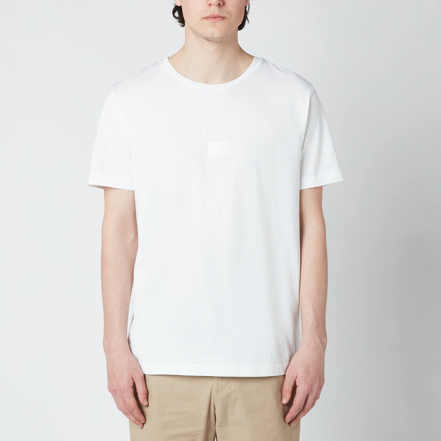 Tommy Hilfiger Men's Tonal Flag T-Shirt - White
