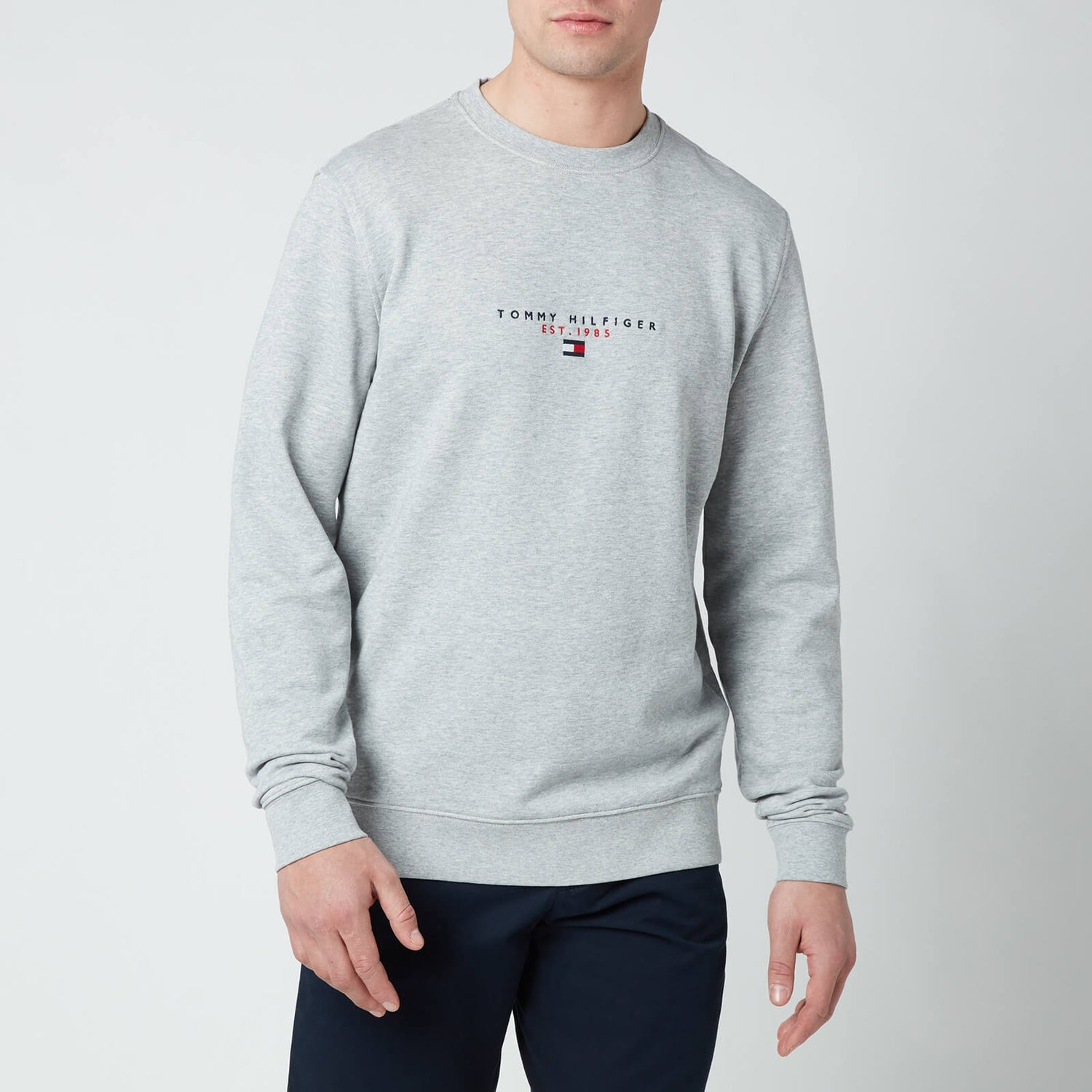 Tommy Hilfiger Men's Essential Crewneck Sweatshirt - Medium Grey Heather