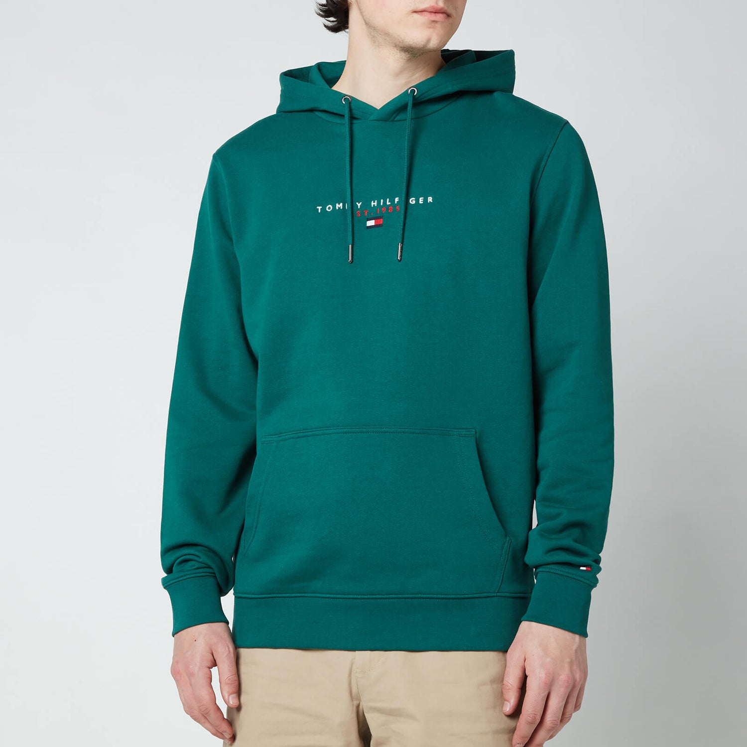 Tommy Hilfiger Men's Essential Pullover Hoodie - Rural Green