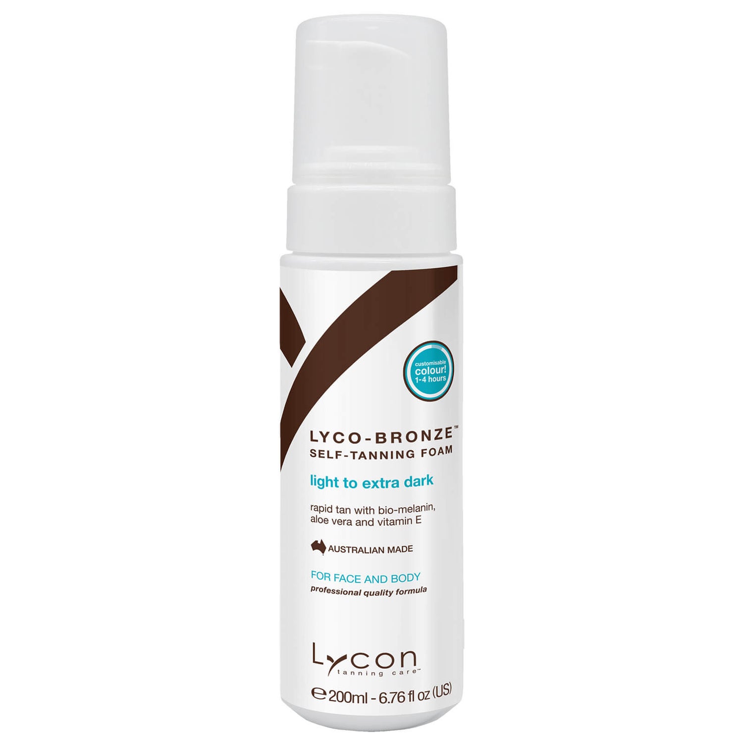 Modsige Cornwall vedholdende Lycon Lyco-Bronze Self Tanning Foam 200ml | LOOKFANTASTIC AU
