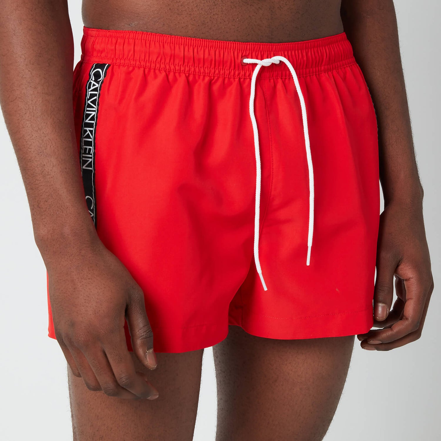 Calvin Klein Men's Drawstring Swim Shorts - Fierce Red