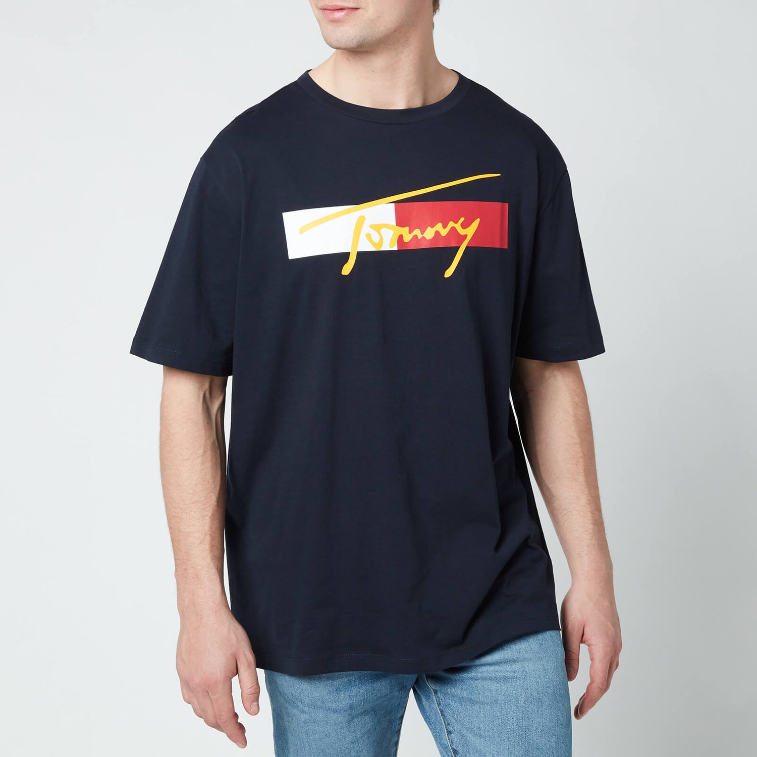Tommy Hilfiger Men's Drop Shoulder T-Shirt - Desert Sky