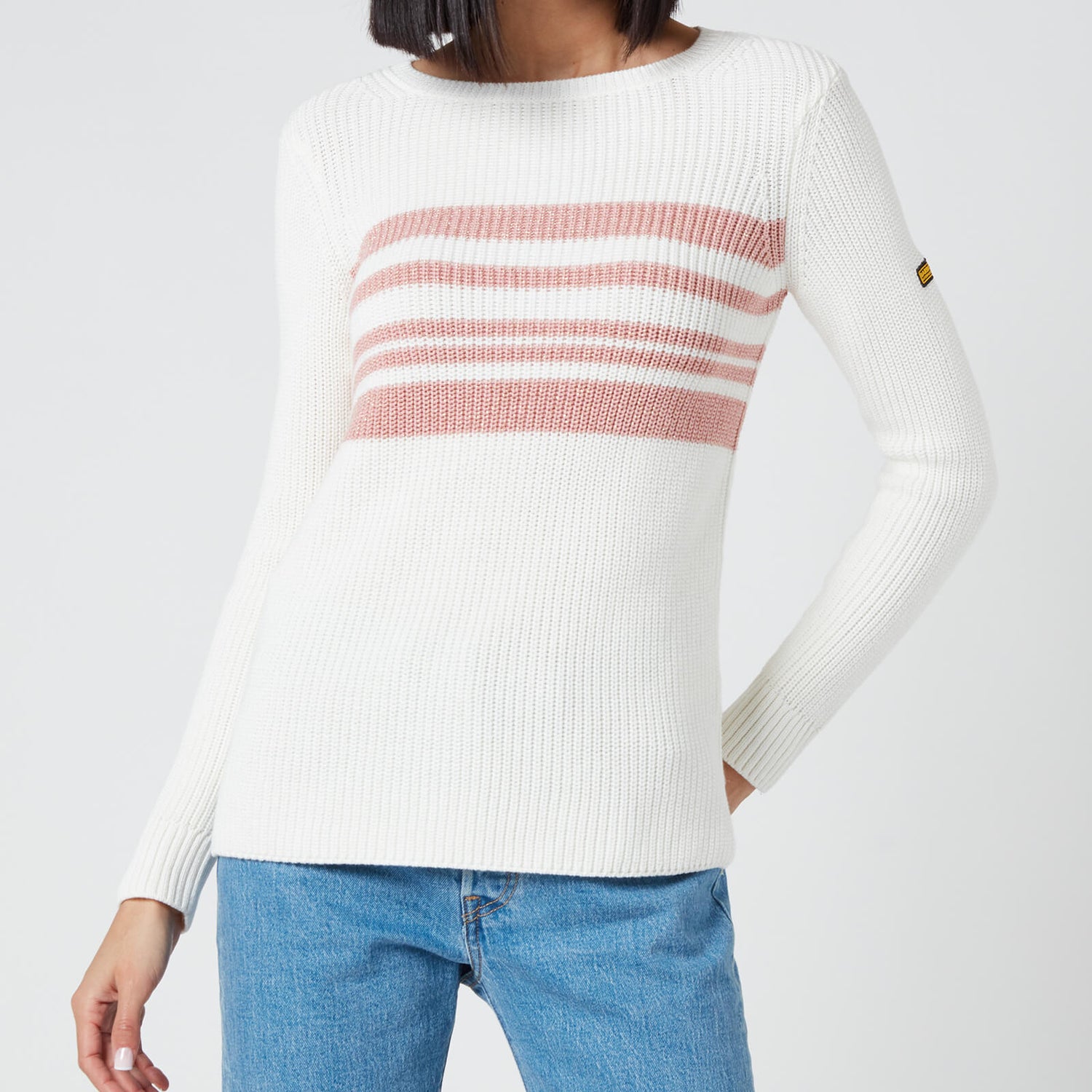 Barbour International Women's Downforce Knitted Jumper - Off White