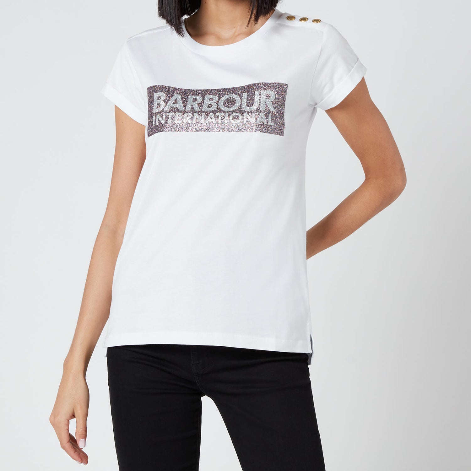 Barbour International Women's Burnout T-Shirt - White