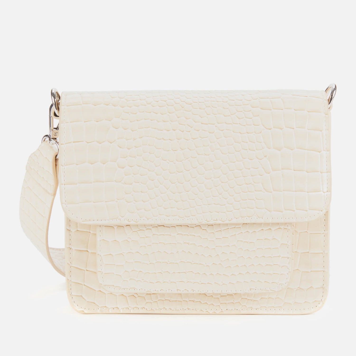 HVISK Women s Cayman Pocket Cross Body Bag Soft Off White