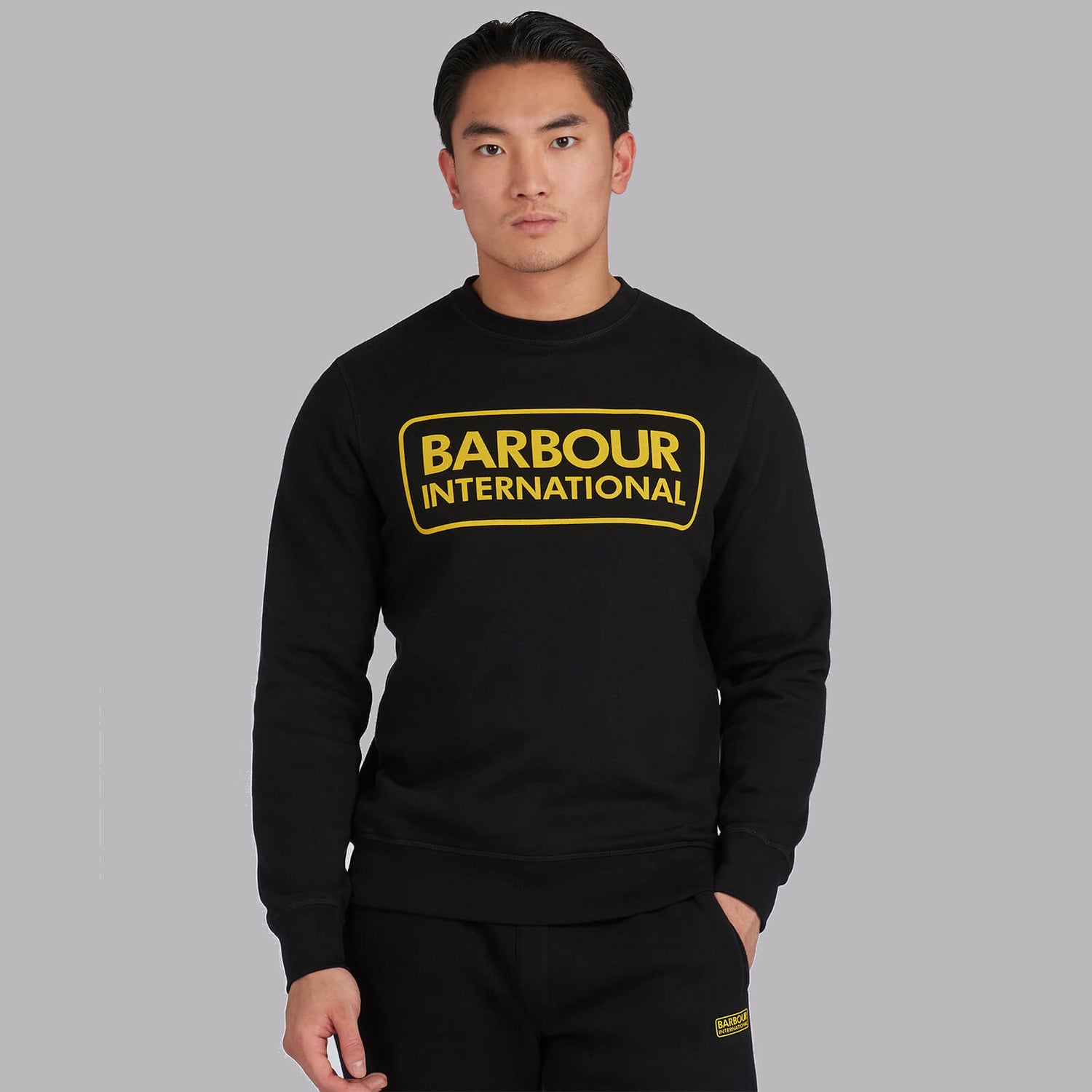 Barbour International Men's Large Logo Sweatshirt - Black - S