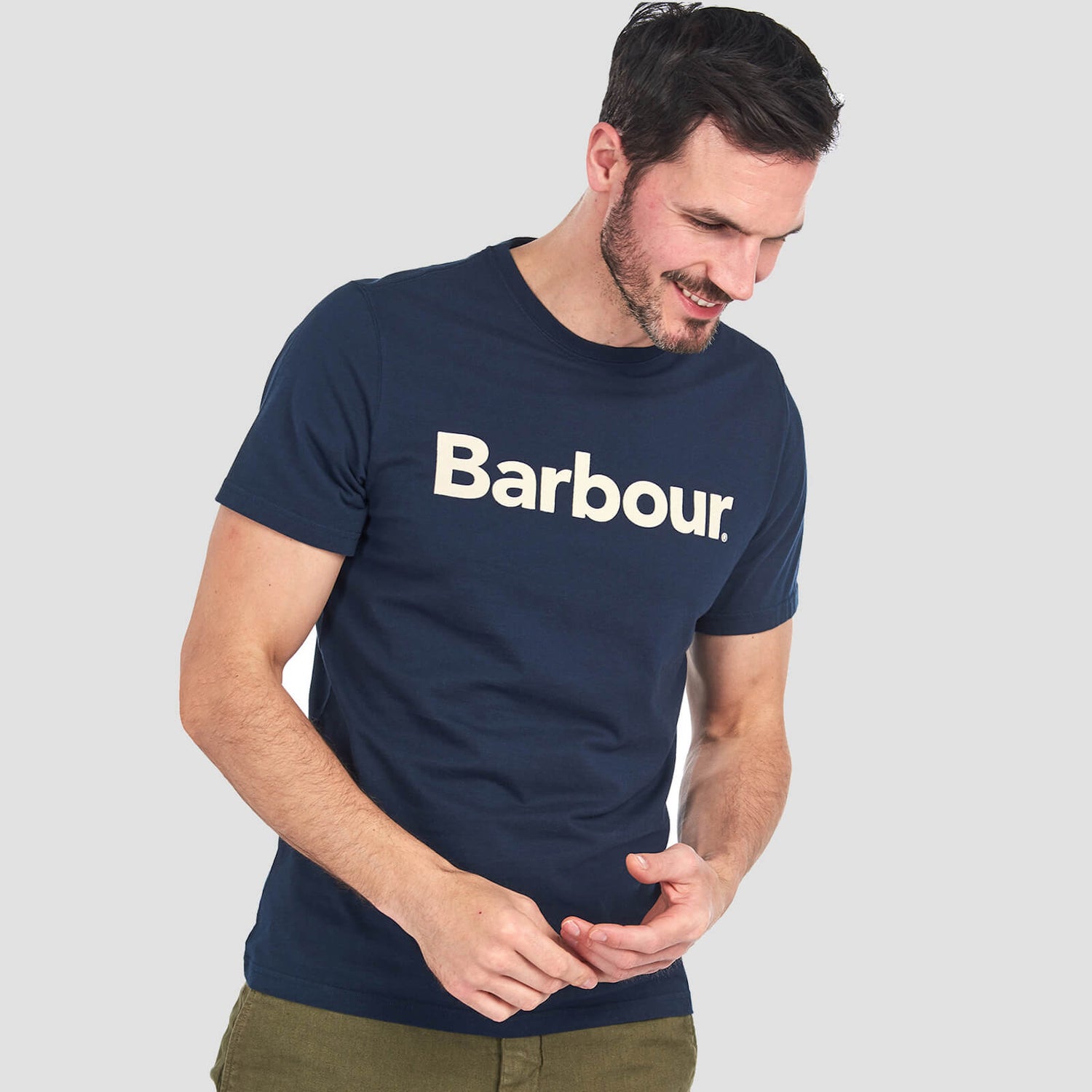 Barbour Heritage Men's Logo T-Shirt - New Navy - S
