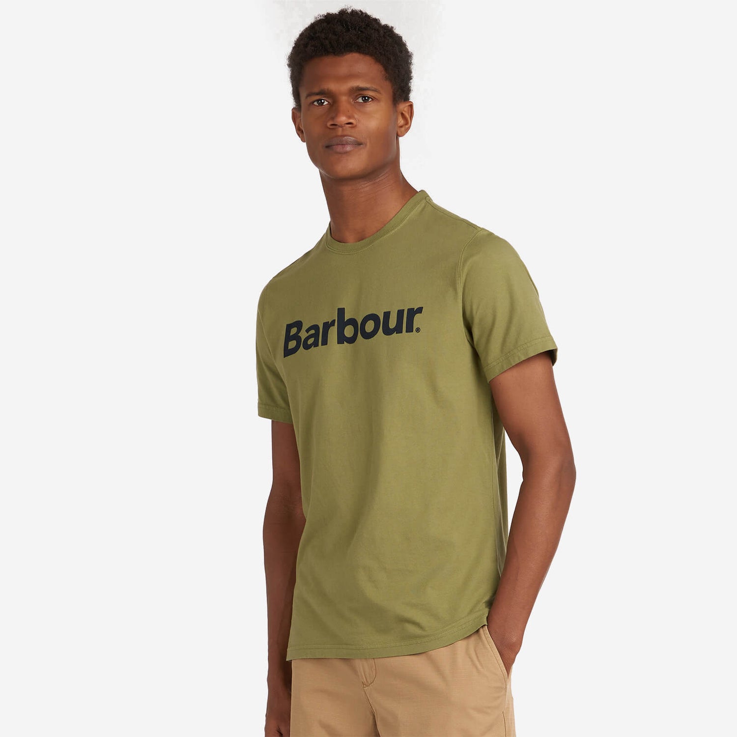 Barbour Men's Logo T-Shirt - Burnt Olive