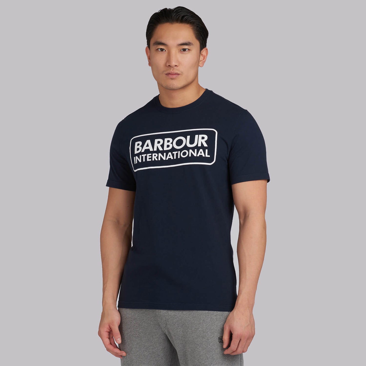 Barbour International Men's Essential Large Logo T-Shirt - International Navy - S