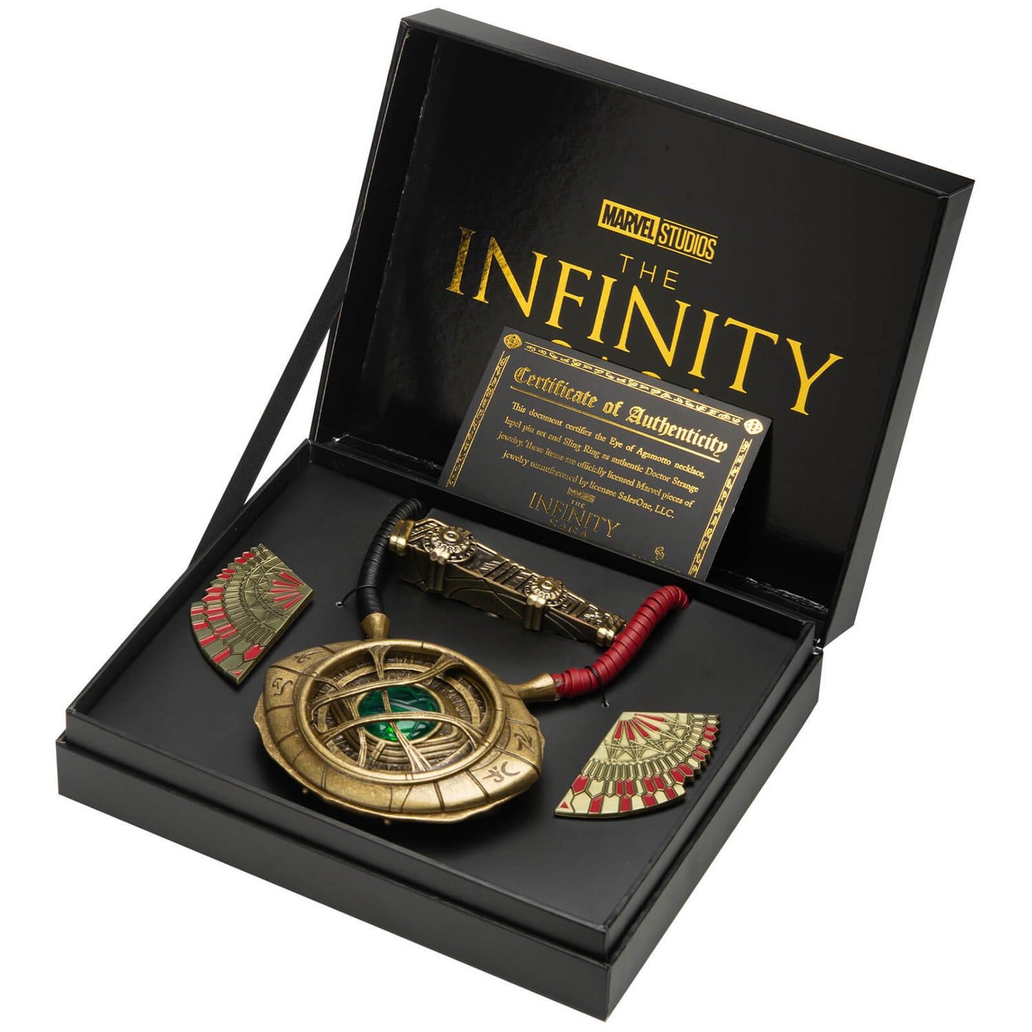 Marvel Doctor Strange Limited Edition Replica Set - Eye of Agamotto, Levitation Cloak Pins and Sling Ring (Worldwide Exclusive)