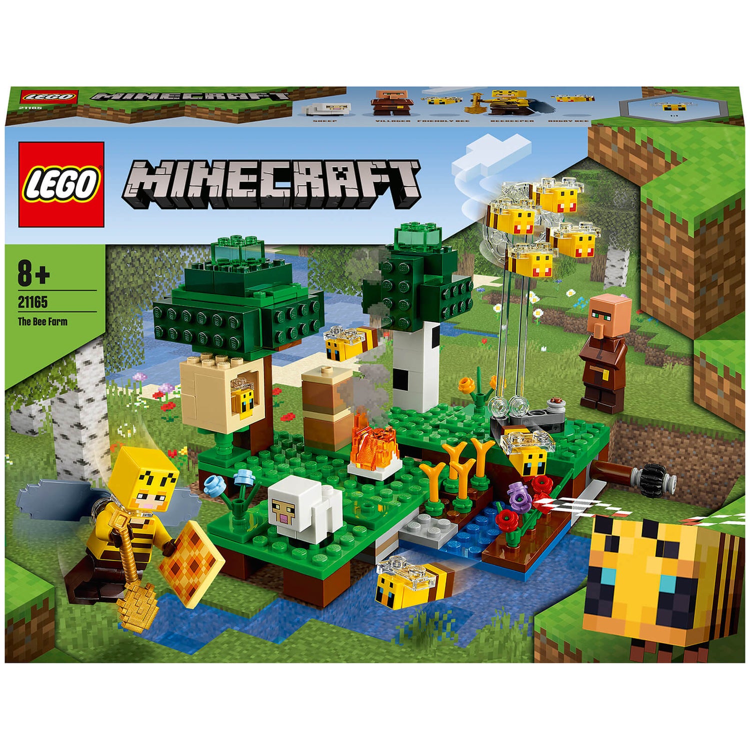 LEGO Minecraft: De Bijenboerderij Bouwset (21165)