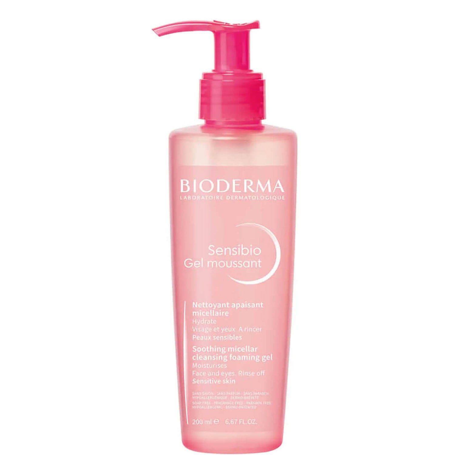 Bioderma Sensibio Gel Moussant Mild Cleansing Foaming Gel 6.67 fl. oz.