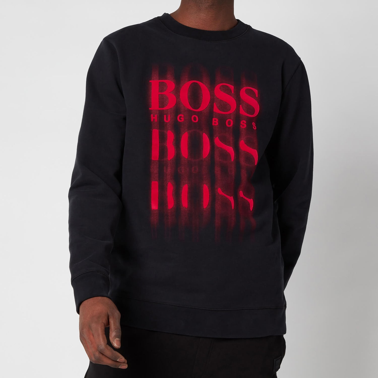 BOSS Casual Men's Wblurry Sweatshirt - Black