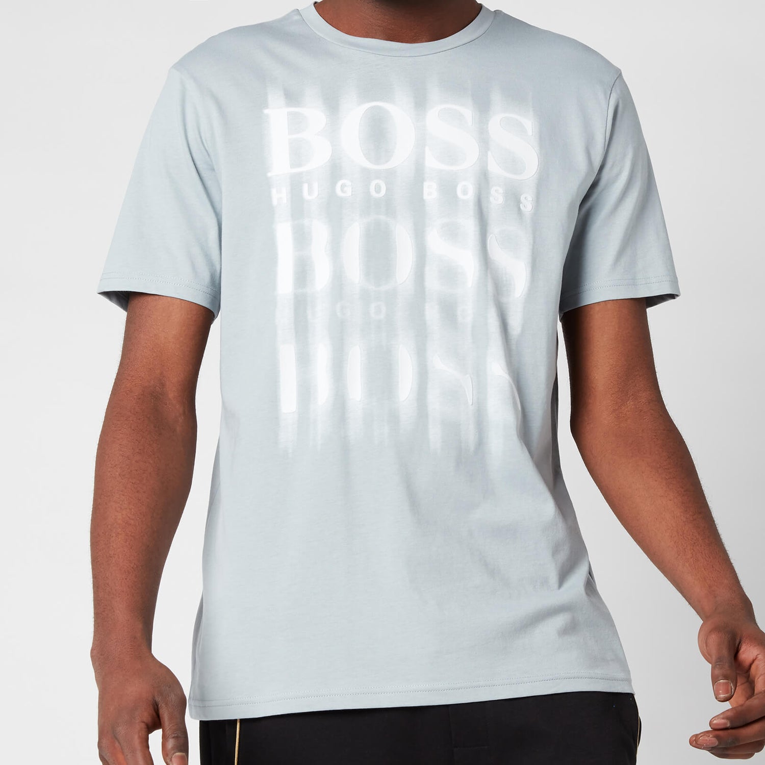 BOSS Casual Men's Tblurry4 T-Shirt - Light/Pastel Grey