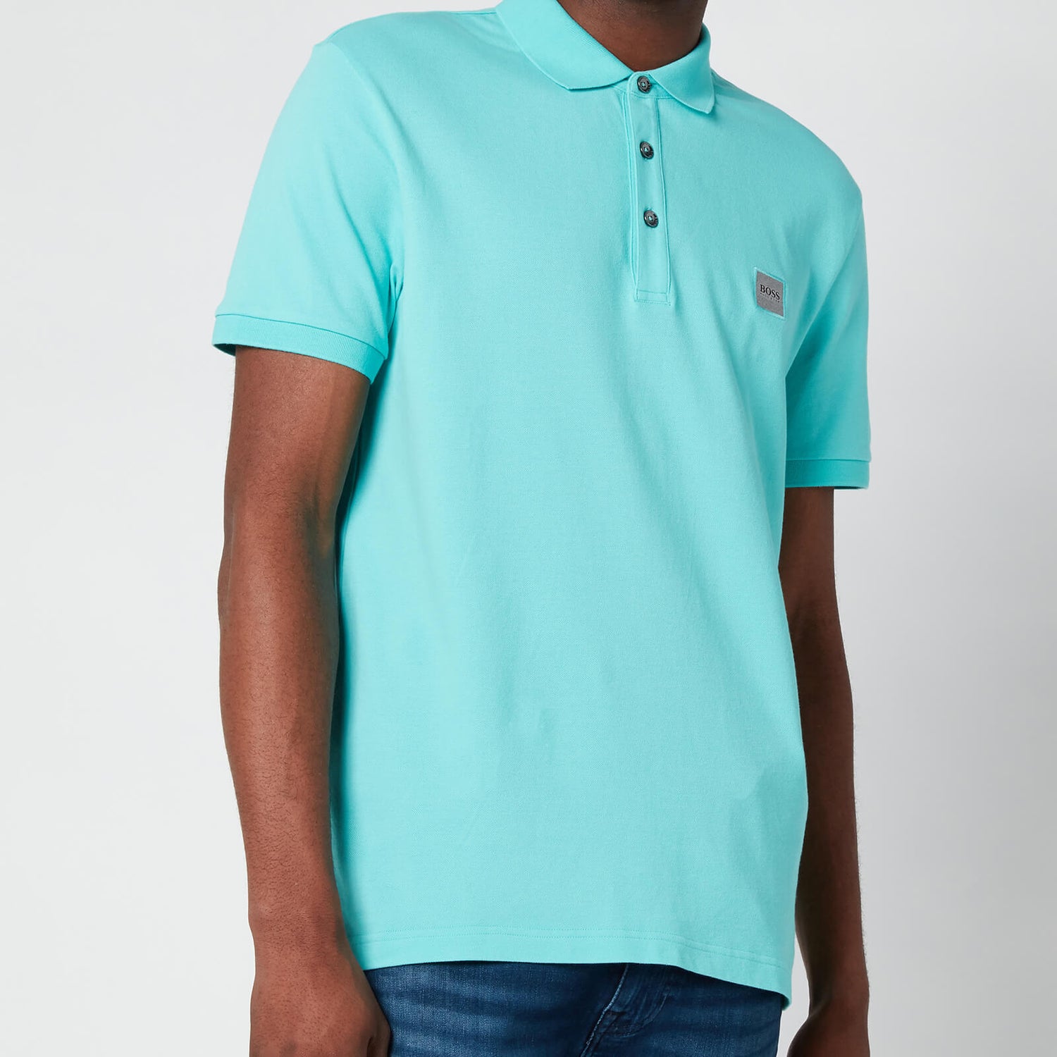 BOSS Casual Men's Passenger Polo Shirt - Turquoise/ Aqua