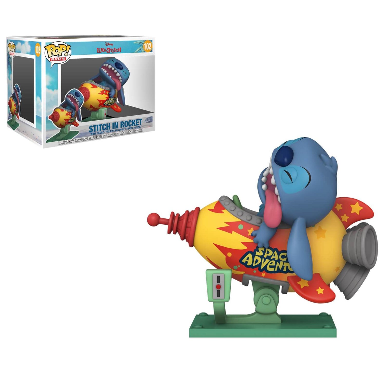 Funko Pop! Lilo and Stitch 102 Vinyl Figur Disney Stitch in Rocket 