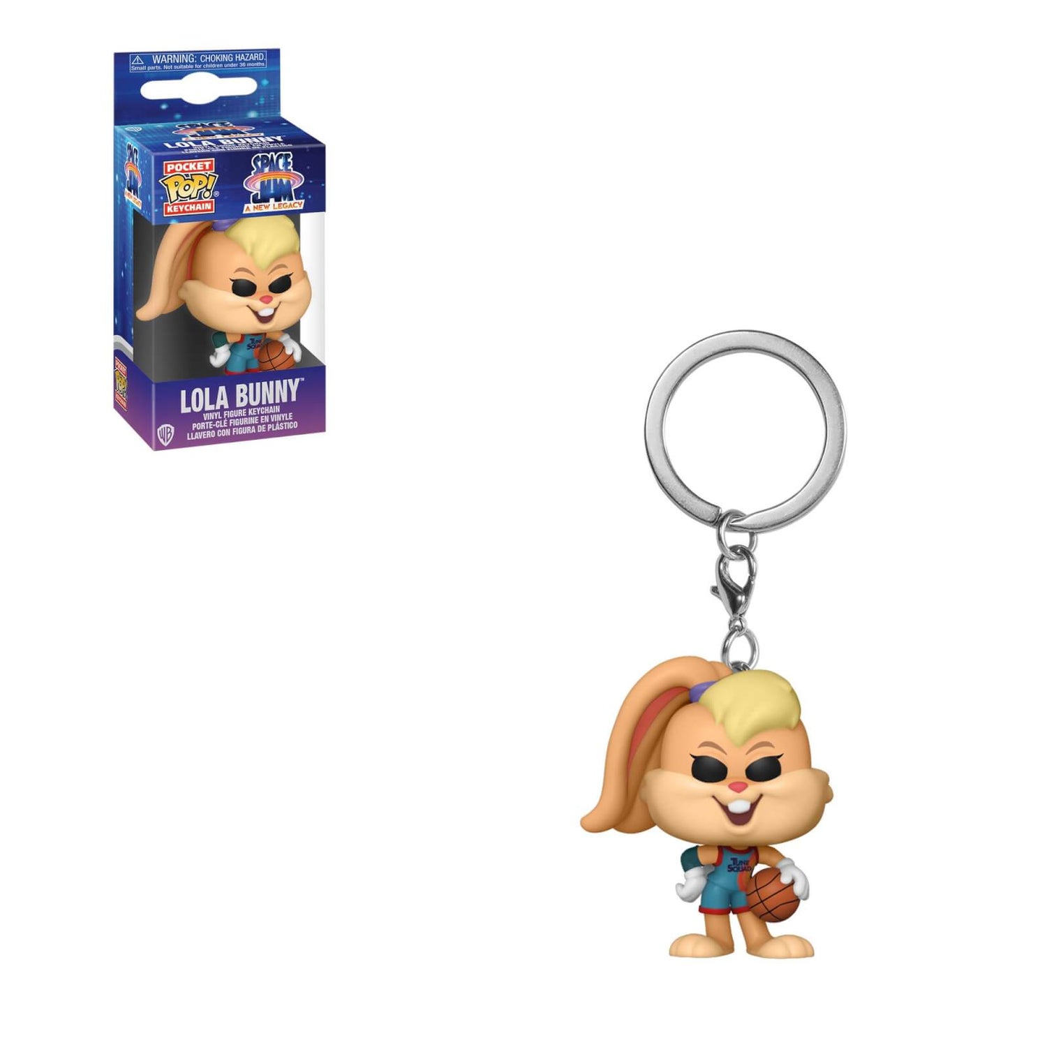 Space Jam Lola Bunny Pop Vinyl Keychain Merchandise Zavvi Uk