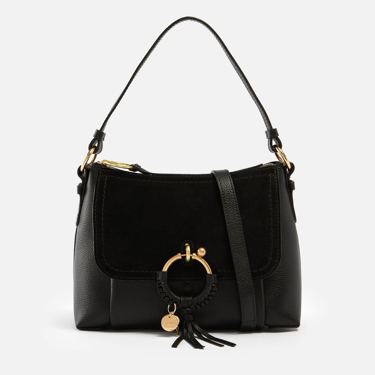 See By Chloé Joan Small Leather and Suede Hobo Bag