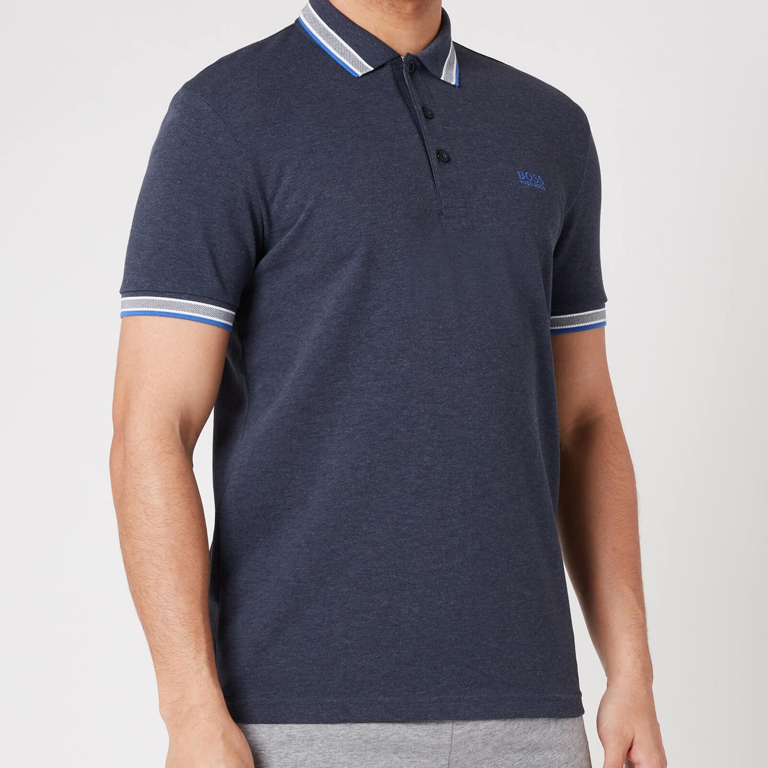 BOSS Athleisure Men's Paddy Pique Polo Shirt - Medium Blue