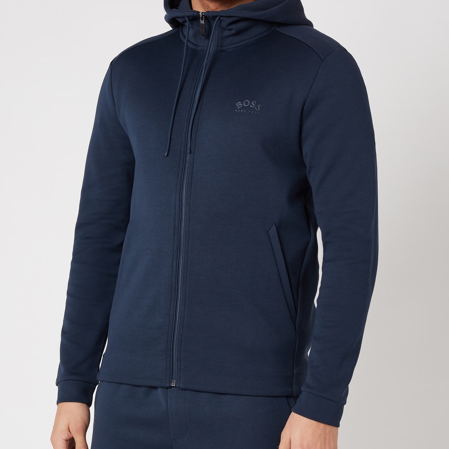 BOSS Athleisure Men's Saggy Zip Hoodie - Navy