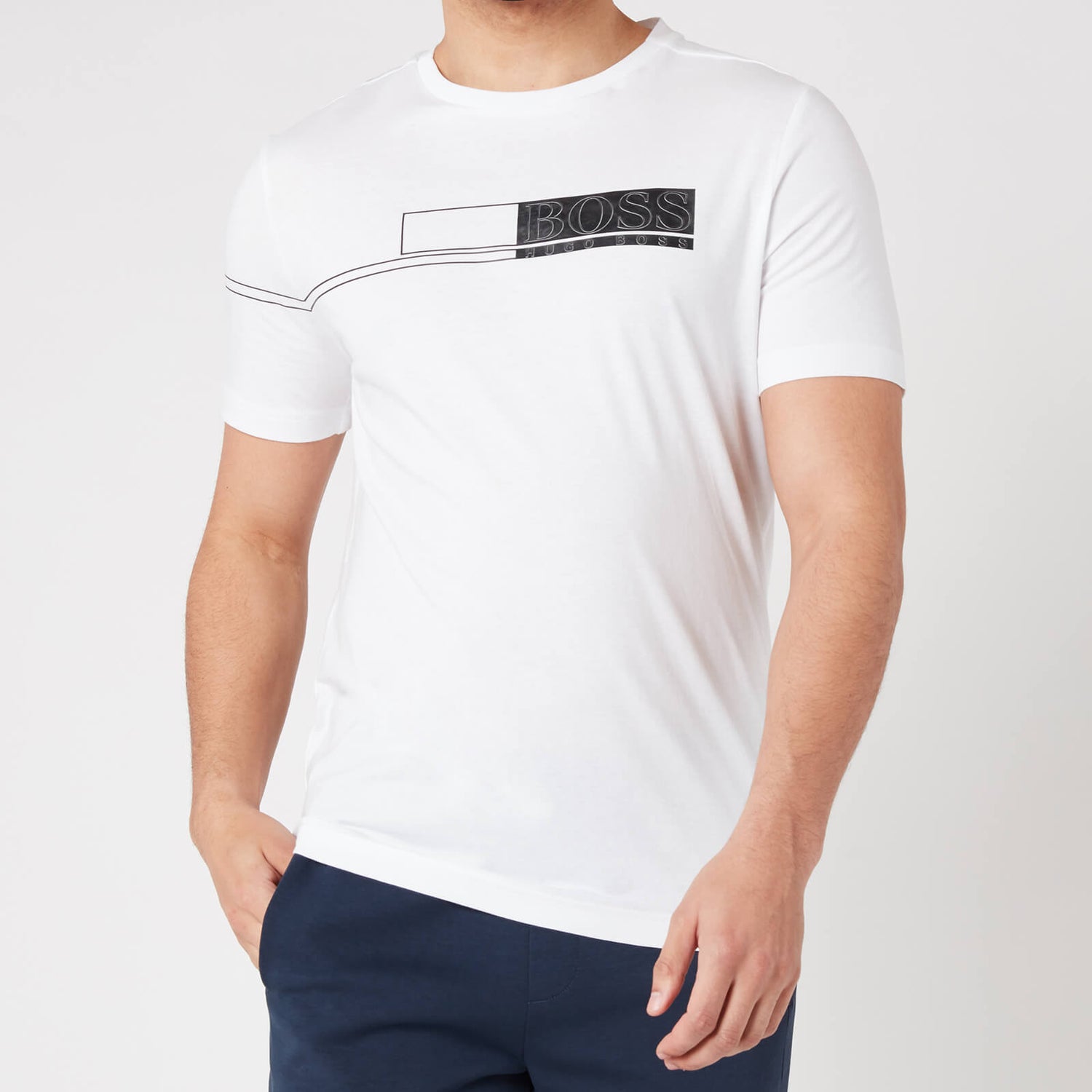 BOSS Athleisure Men's Tee 1 T-Shirt - White