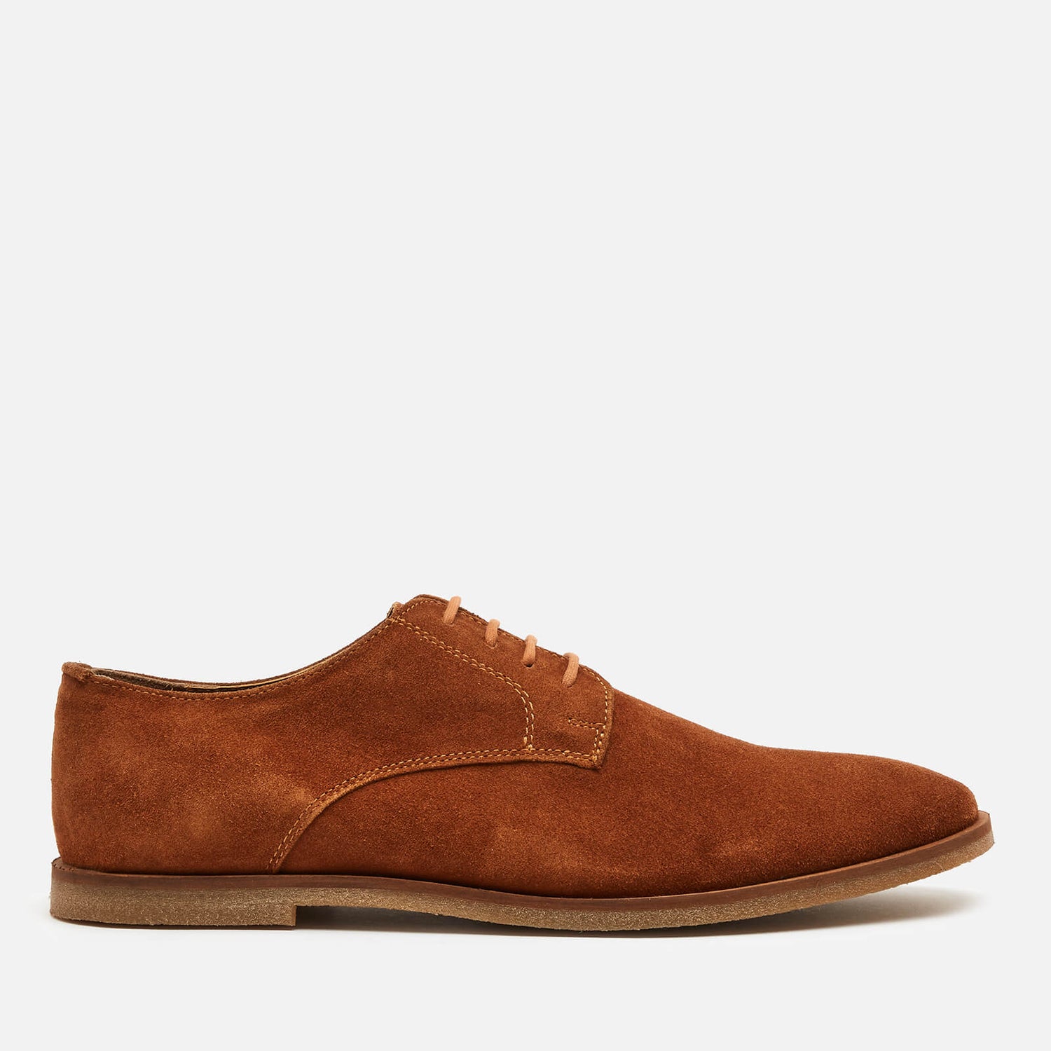 Walk London Men's Danny Suede Derby Shoes - Tan