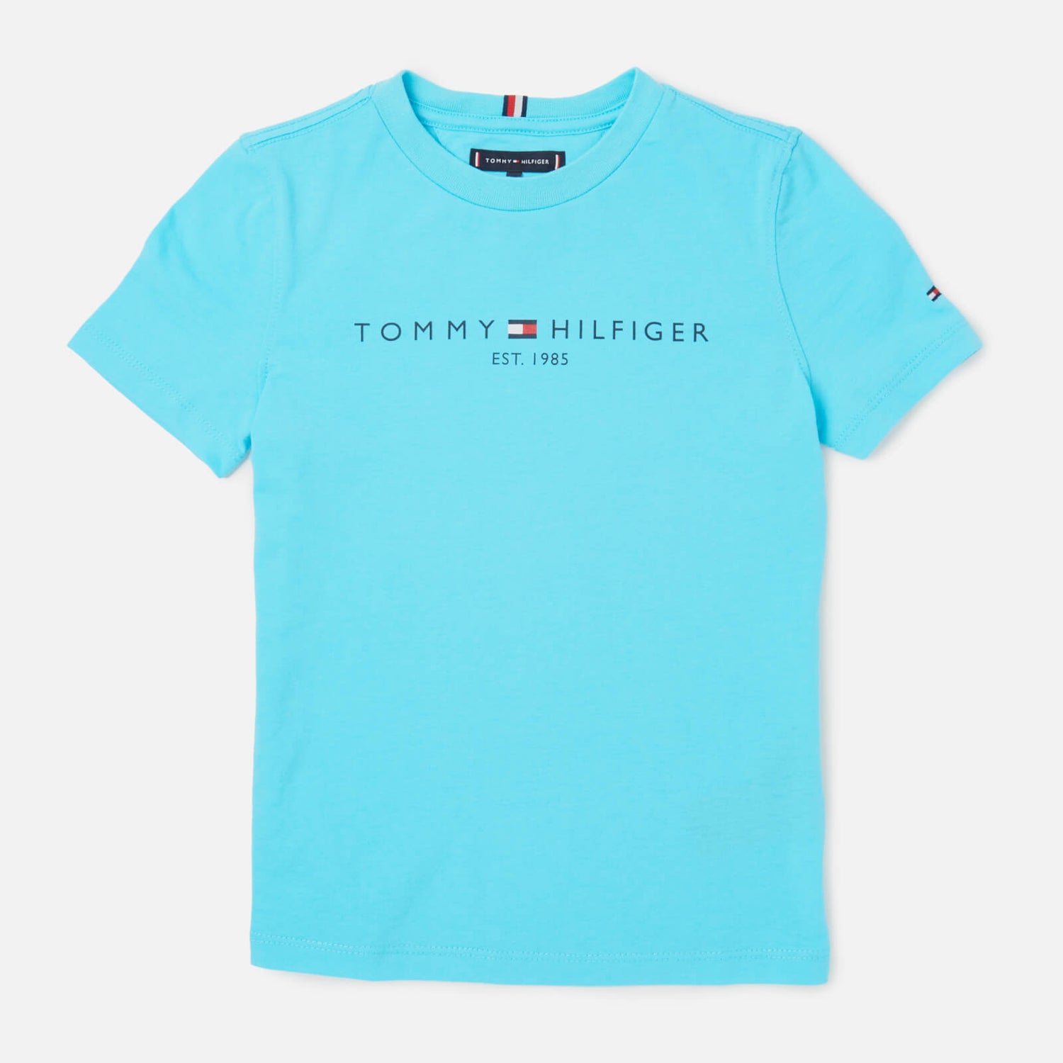 Tommy Hilfiger Boys' Essential Short Sleeve Logo T-Shirt - Bluefish