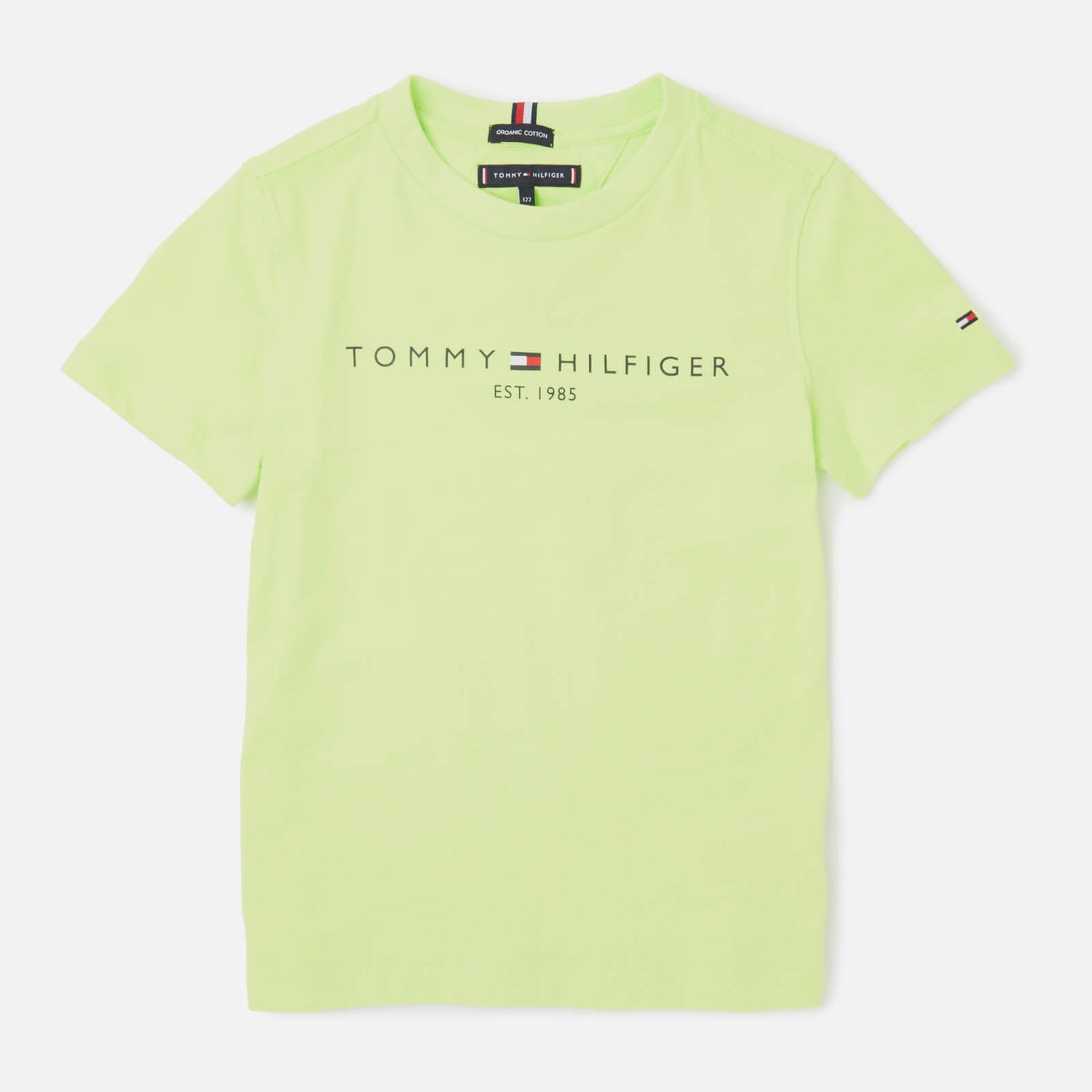 Tommy Hilfiger Boys' Essential Short Sleeve Logo T-Shirt - Sour Lime