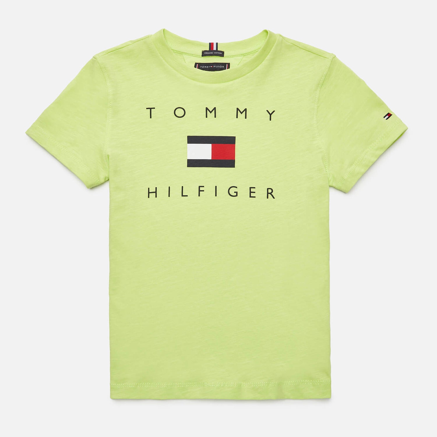 Tommy Hilfiger Boys' Hilfiger Logo T-Shirt - Sour Lime