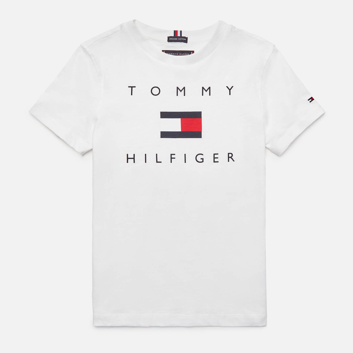 Tommy Hilfiger Boys' Hilfiger Logo T-Shirt - White