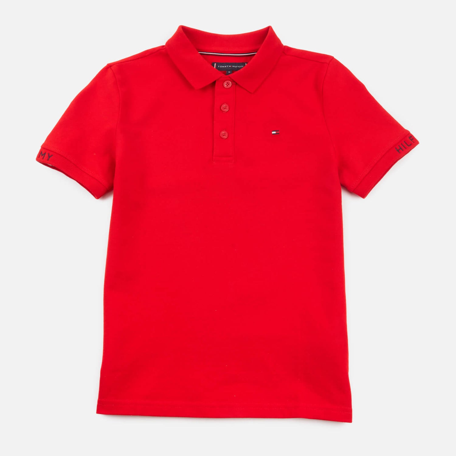 Tommy Hilfiger Boys' Slim Fit Polo-Shirt - Deep Crimson