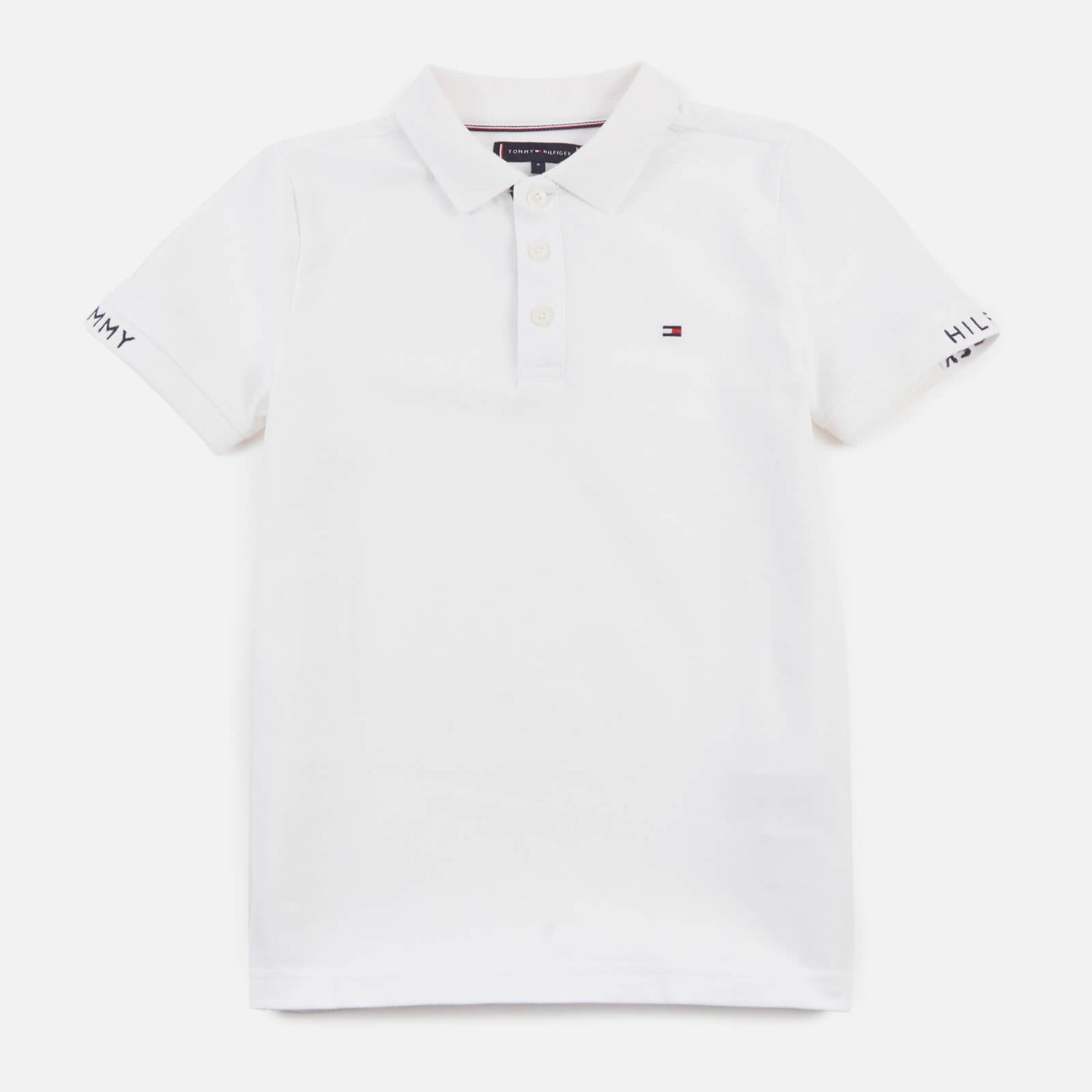 Tommy Hilfiger Boys' Slim Fit Polo-Shirt - White