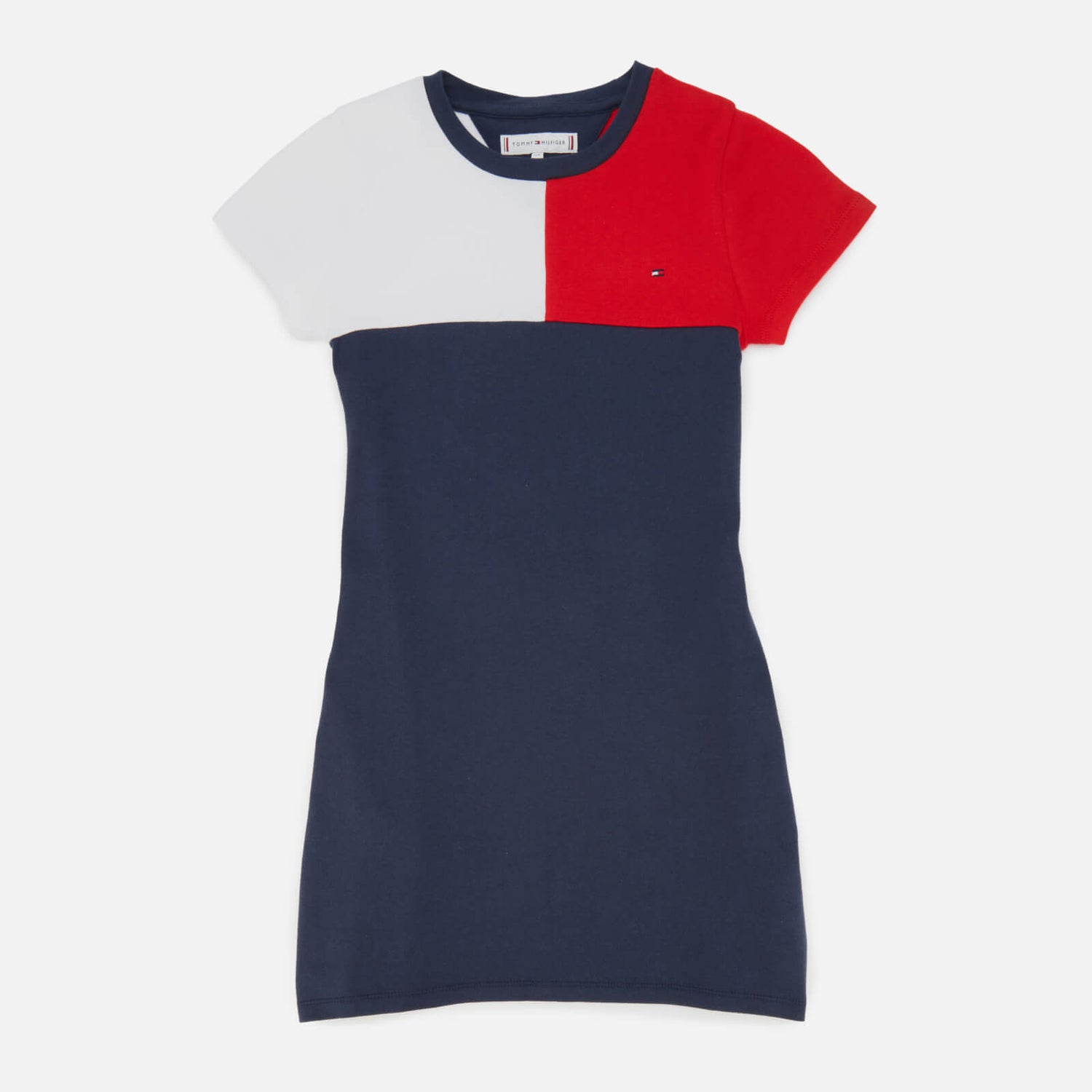 Tommy Hilfiger Girls' Stripe Rib Dress - Navy