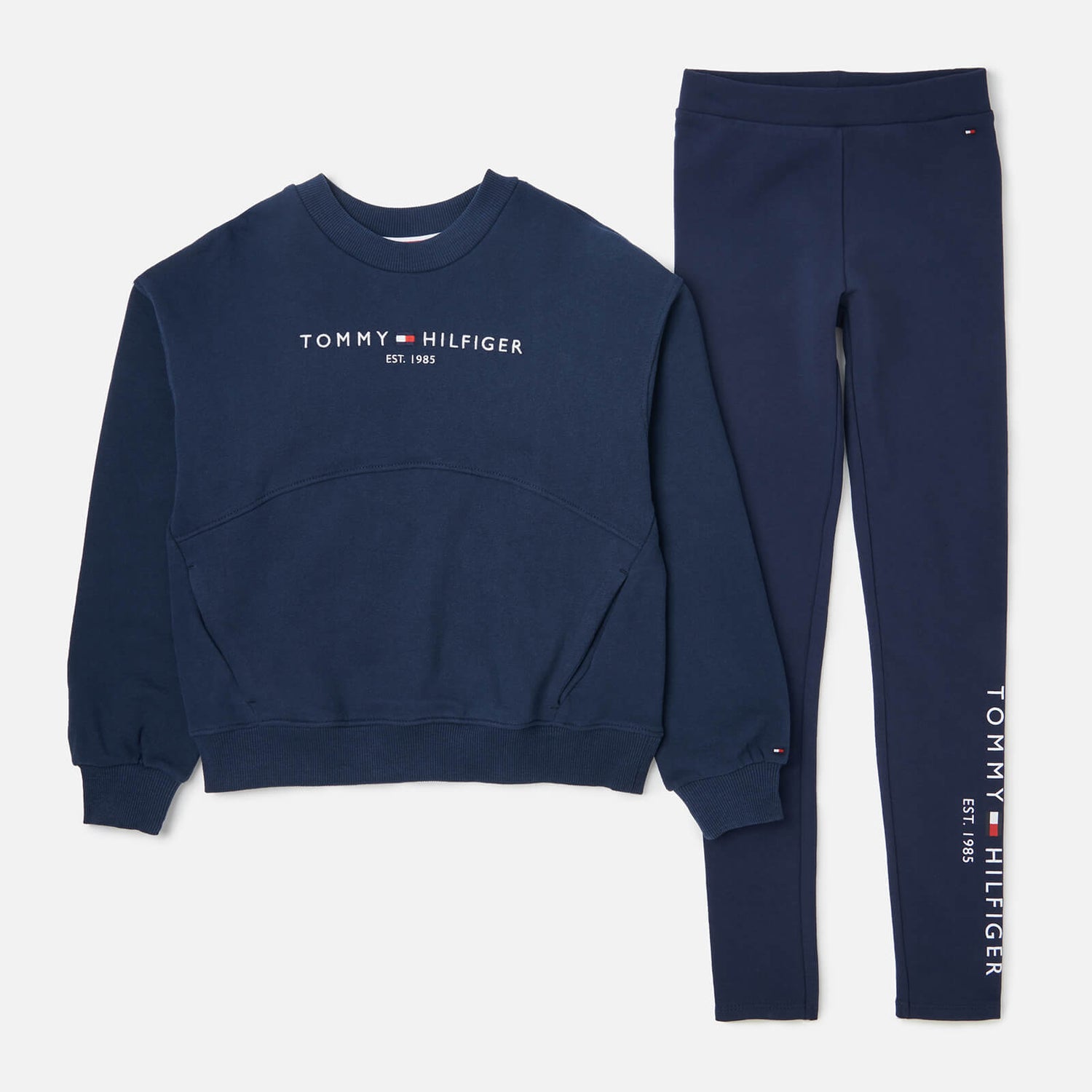 Tommy Hilfiger Girls' Essential Sweatshirt and Leggings Set - Navy