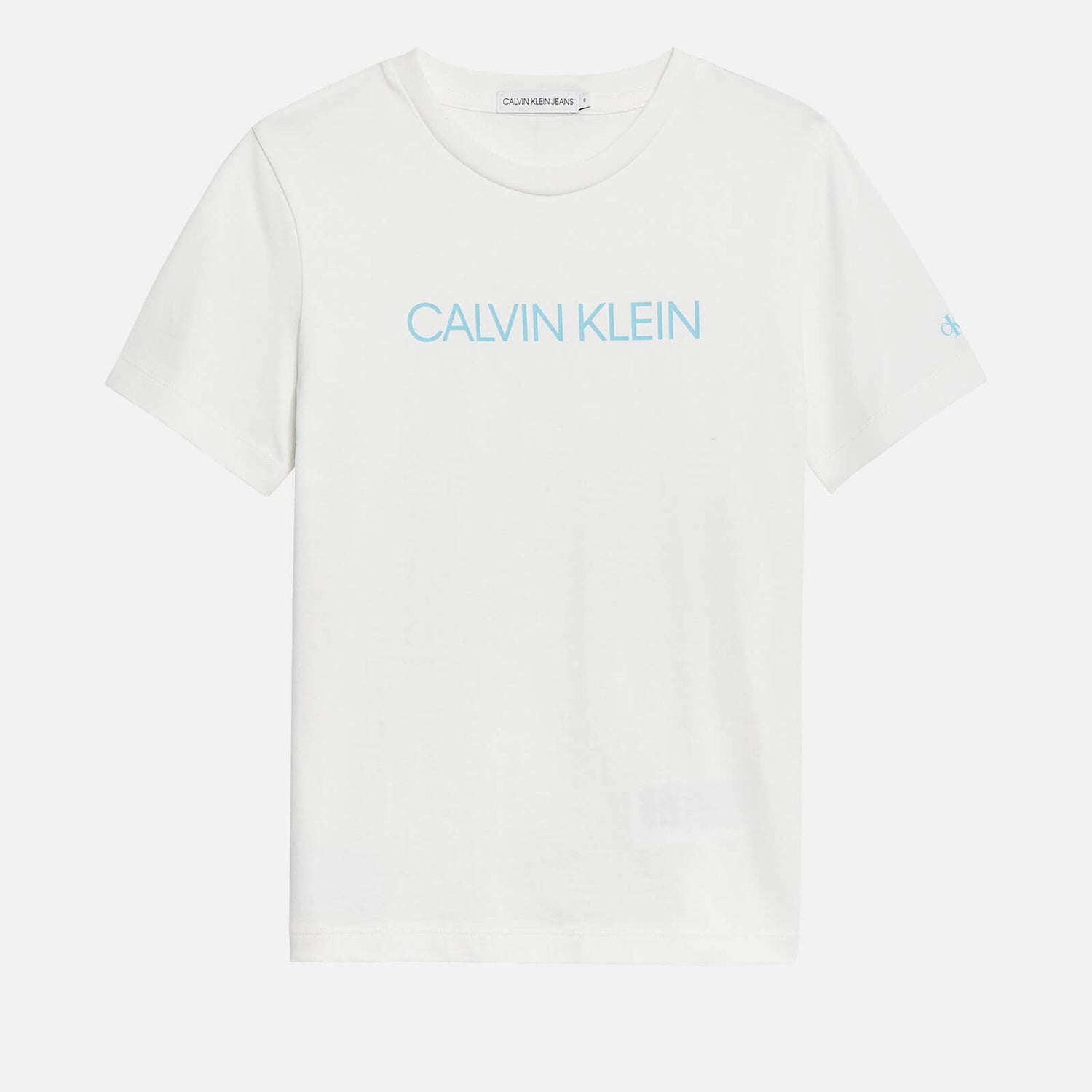 Calvin Klein Jeans Boy's Institutional T-Shirt - Bright White/Blue